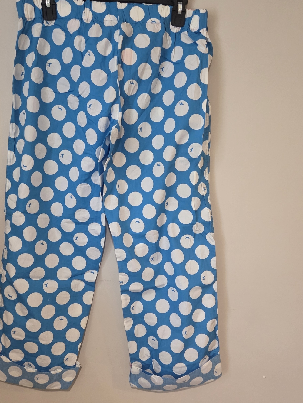 Victoria's Secret Blue and White Polka Dot Kids Pajama Bottoms. - Picture 3 of 14